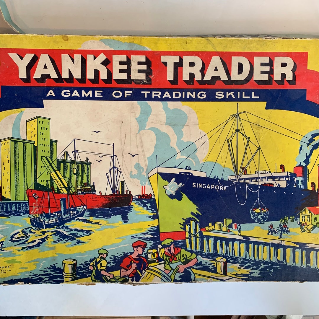 Vintage Game, Yankee Trader, Board Game, 1940's Etsy