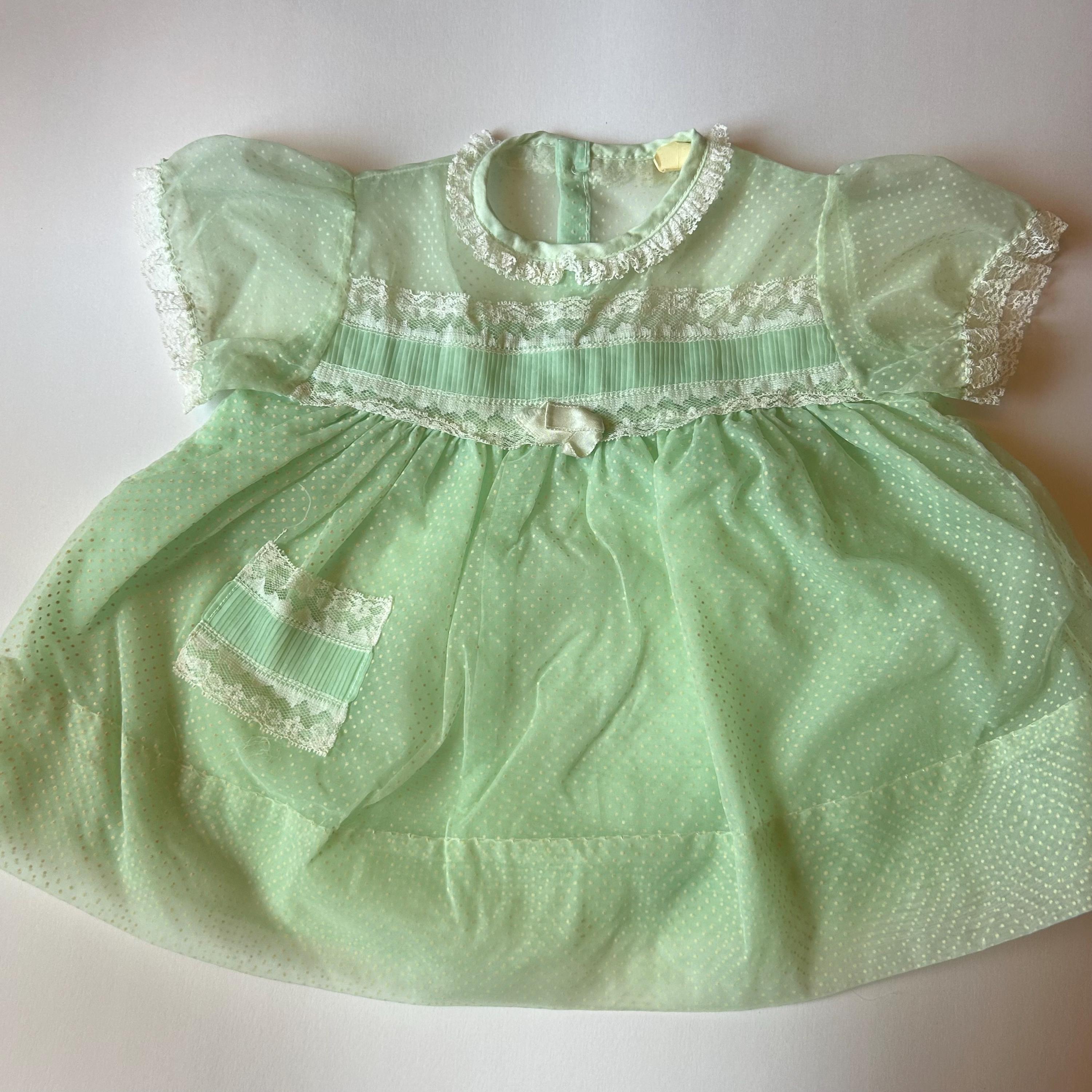 green emerald velvet dress Sage Green Baby Girl Tulle Romper Dress with Floral Embroidery, Toddler  Wedding Outfit main image 0