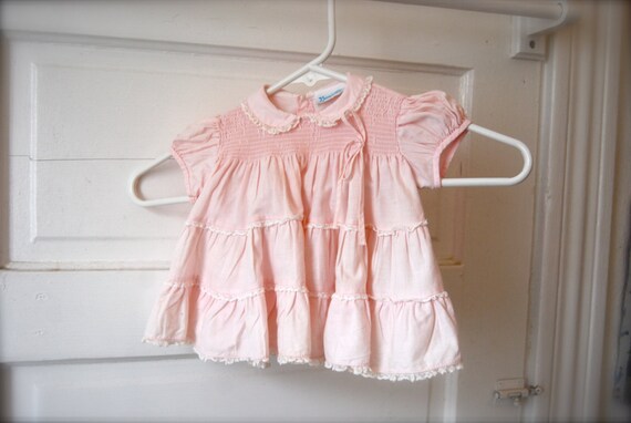pastel pink baby dress