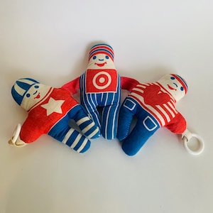 Vintage Playpath, Johnson and Johnson Crib Toy, Three Children