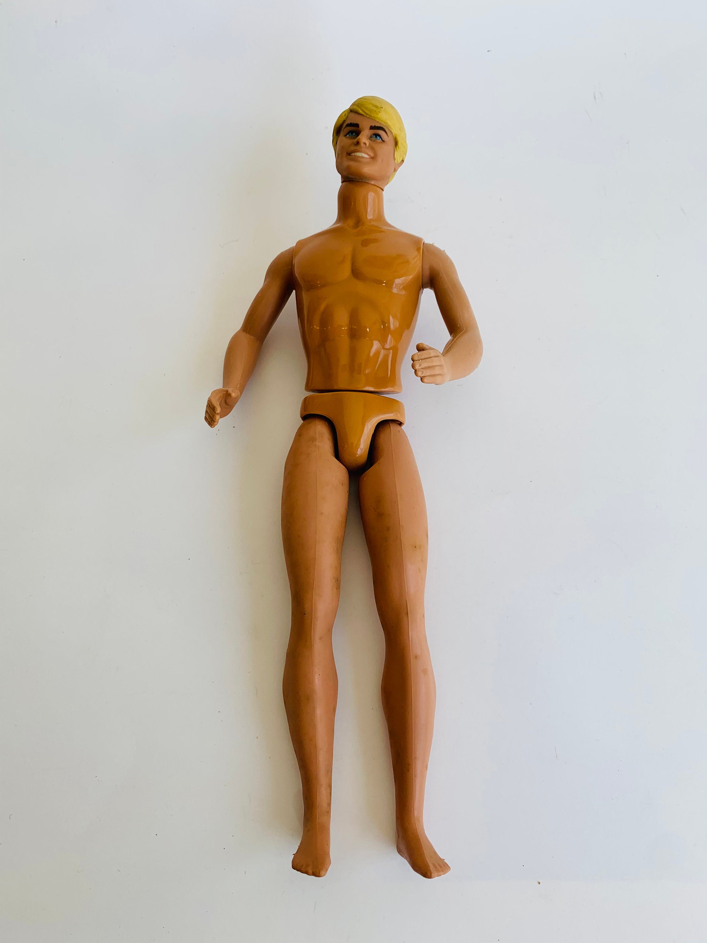 Vintage Ken by Mattel Doll Bendable Knee Blond Molded Hair