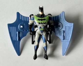 Vintage Batman Action Figure with Jet Pack Wings, Kenner