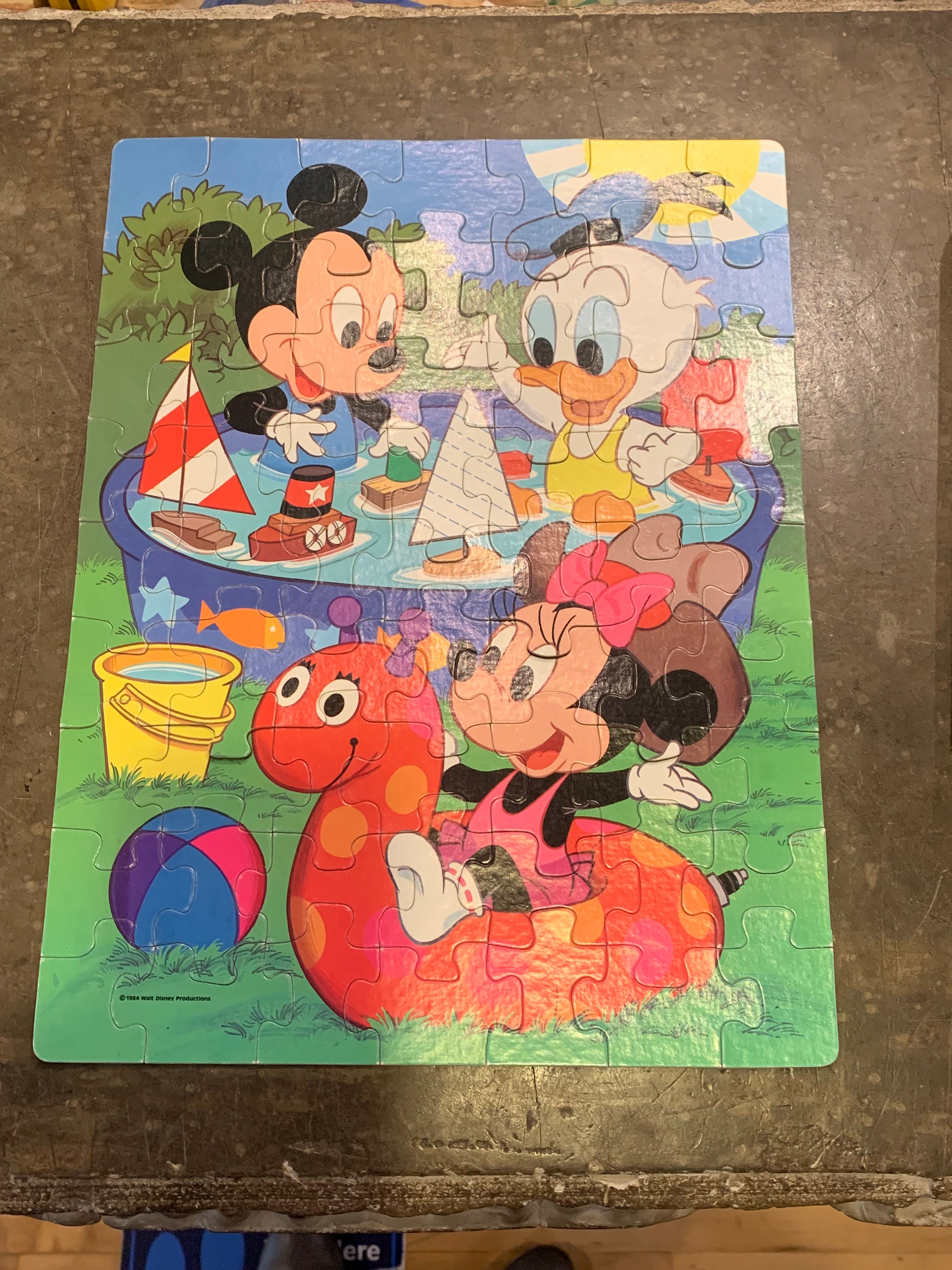 Vintage Golden Mickey Mouse Puzzle, Walt Disney - Etsy