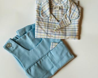 Vintage Toddler Jumpsuit with Matching Shirt, Fawn Togs, 3T