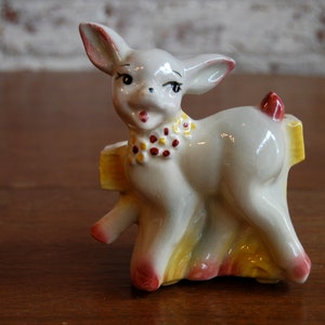 Vintage Planter, Deer, Nursery Decor, Home Decor