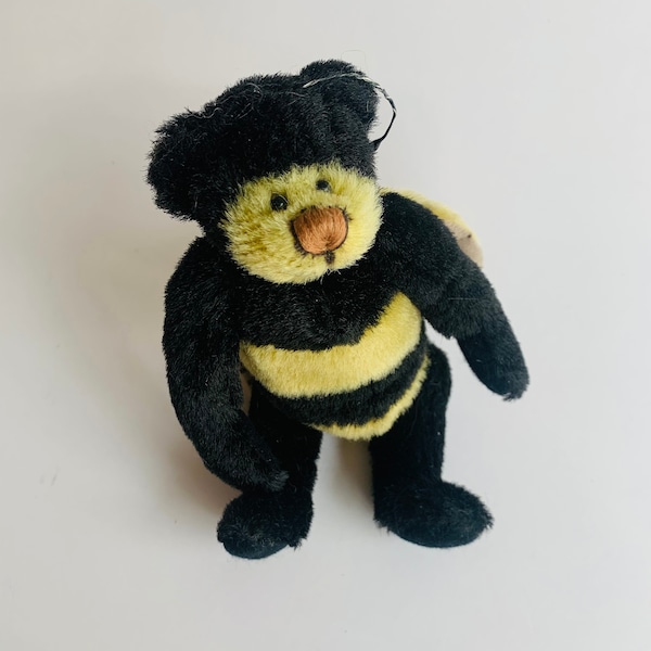 Vintage Ganz Cottage Collectibles Buzz Jointed Bee Bear, Lorraine Chien