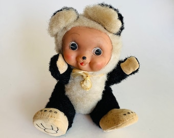Vintage Rubber Face Posable Panda Bear Plush, Japan - Etsy