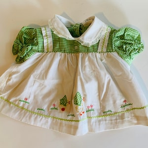 Vintage Baby Dress, Little Chicks