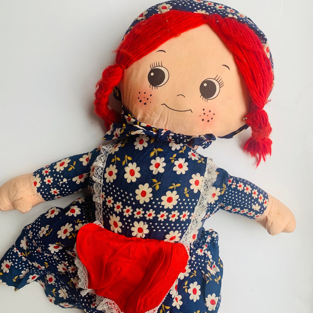 Vintage Rag Doll by Elka Toys - Etsy