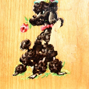 Vintage Poodle Book End