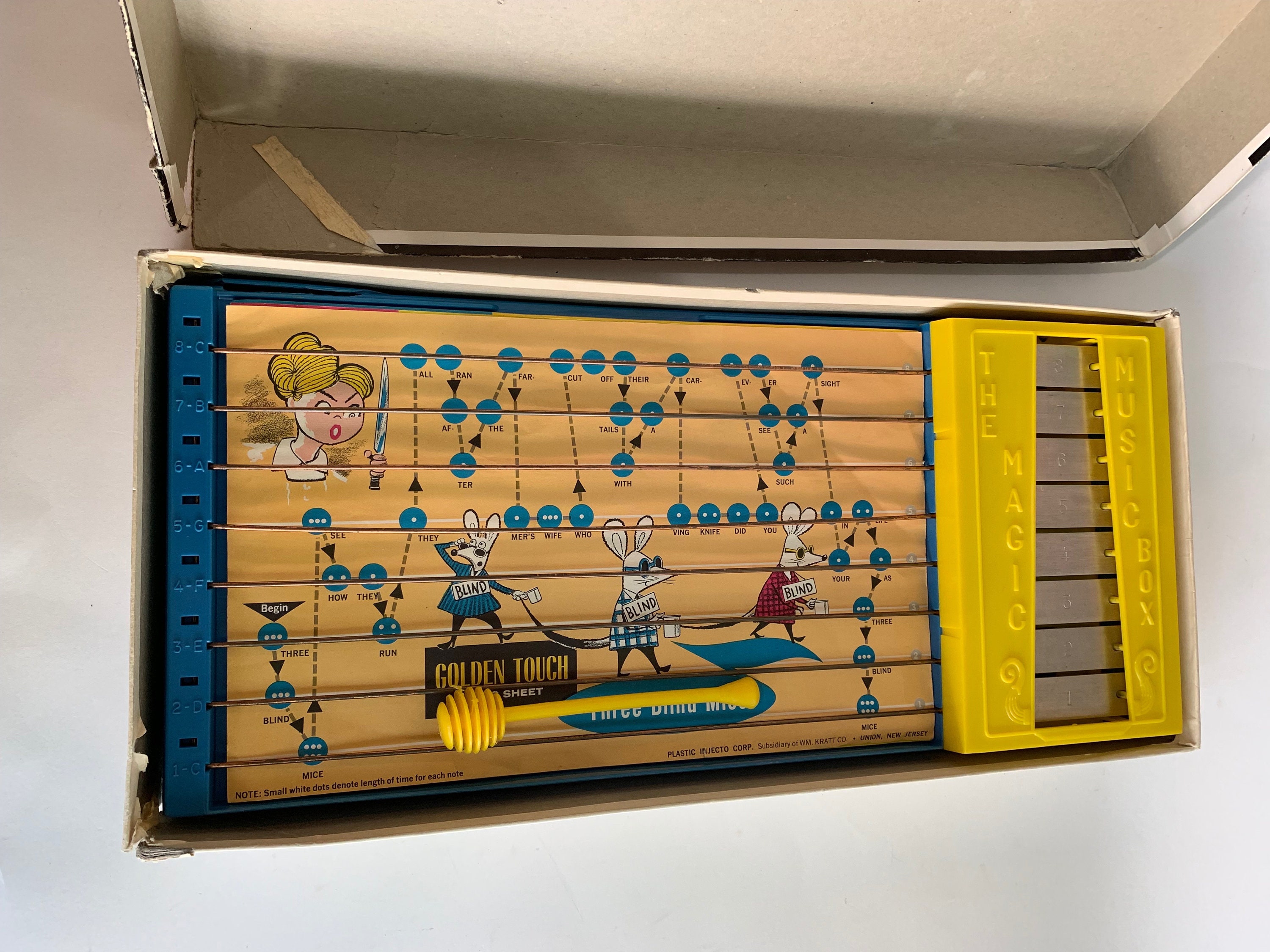 ラッキーズミュージックボックス Vintage the Magic Music Box Toy, Plastic Injecto Corp