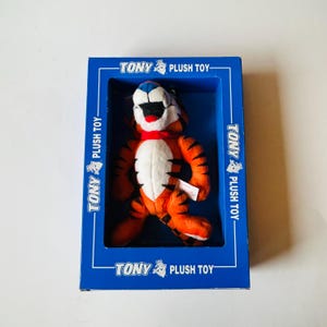 Vintage Plush Tony the Tiger Toy in Original Box, Kellogg Company