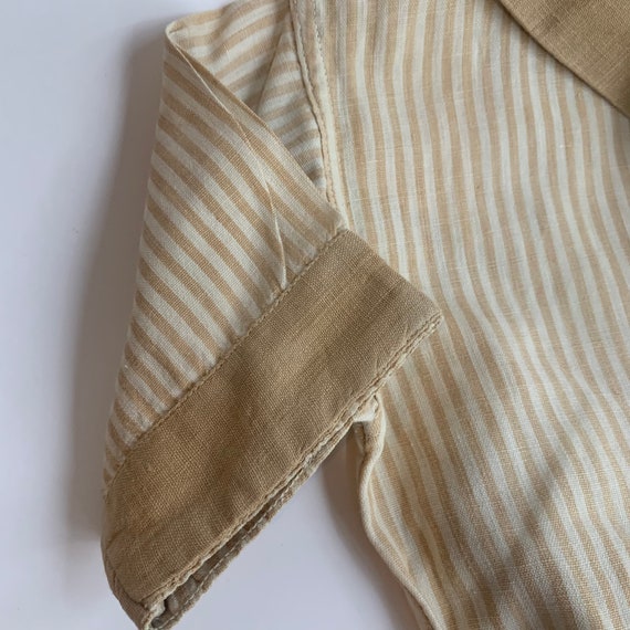 Vintage Toddle Romper, Champion, Brown and White … - image 5