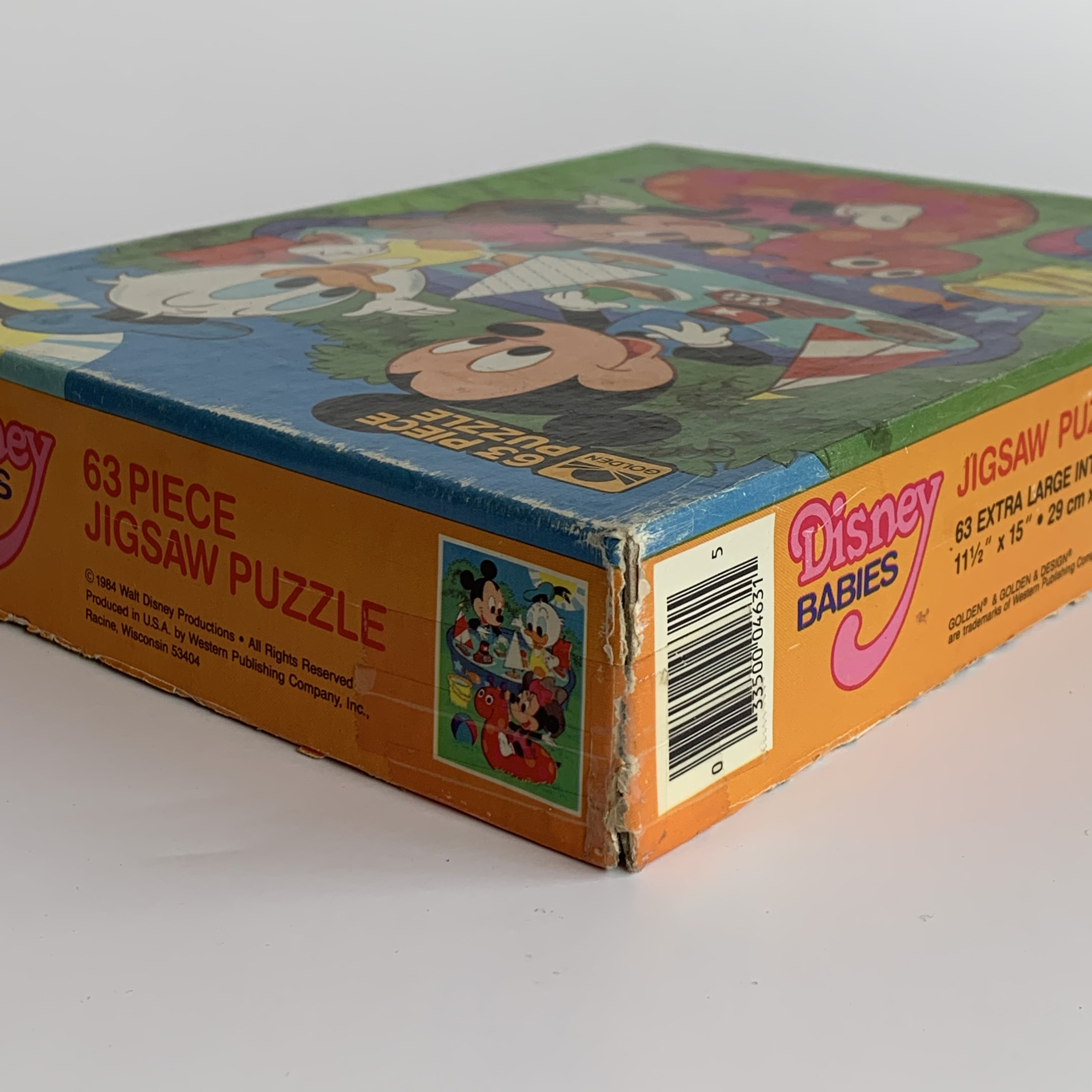 Vintage Golden Mickey Mouse Puzzle, Walt Disney - Etsy