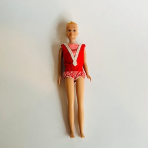 Poupée Vintage Skooter Doll Brune 1040 – Mattel, Barbie & Skipper, Années 60