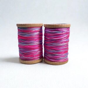 Hand-Dyed FF Nylon Thread for Bassoon/Oboe Reed Making - Cotton Candy, 100 yds