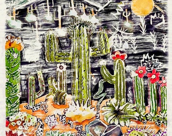 Cactus2 Digital Watercolor