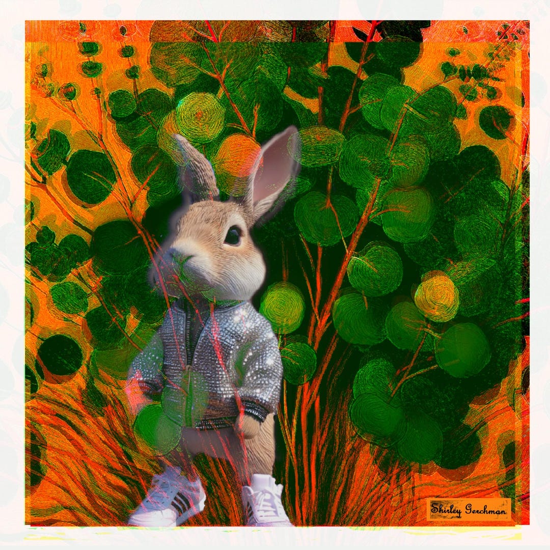 Urban Rabbit AI Generative Art Digital Print - Etsy UK