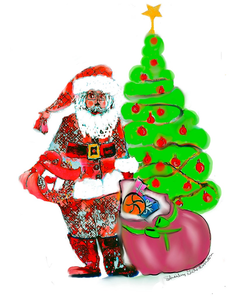 Santa, Digi Download, Holiday Season, image 1