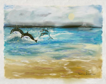 Ocean View Digital Download Painting