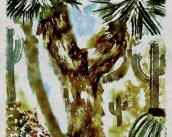 Yucca Digital Watercolor