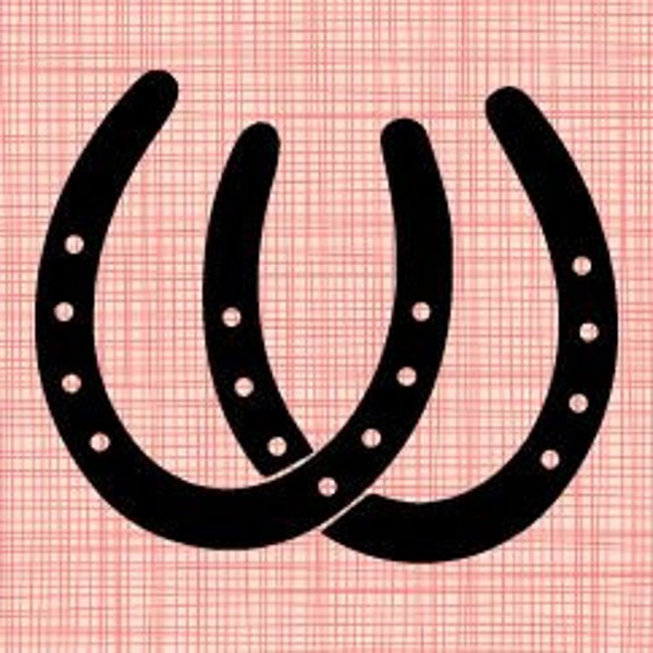 Double Horse Shoe Vinyl Decal I FREE SHIPPING on Eligible Orders! I Equestrian I Waterproof I Horse