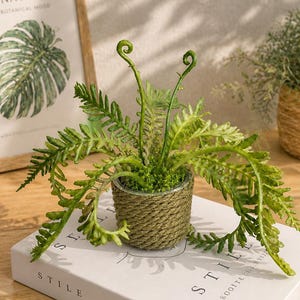 Plantas de jardín para casa de muñecas a escala 1:12, maceta de flores tropicales en miniatura, accesorio para ratón Maileg