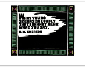 6 Greeting Cards of a Quote by R.W. Emerson (1220)