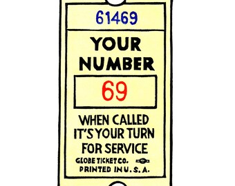 Original Linocut (0817) of Ticket