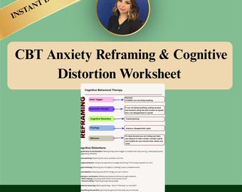 Kognitive Verhaltenstherapie Reframing Journal Arbeitsblatt