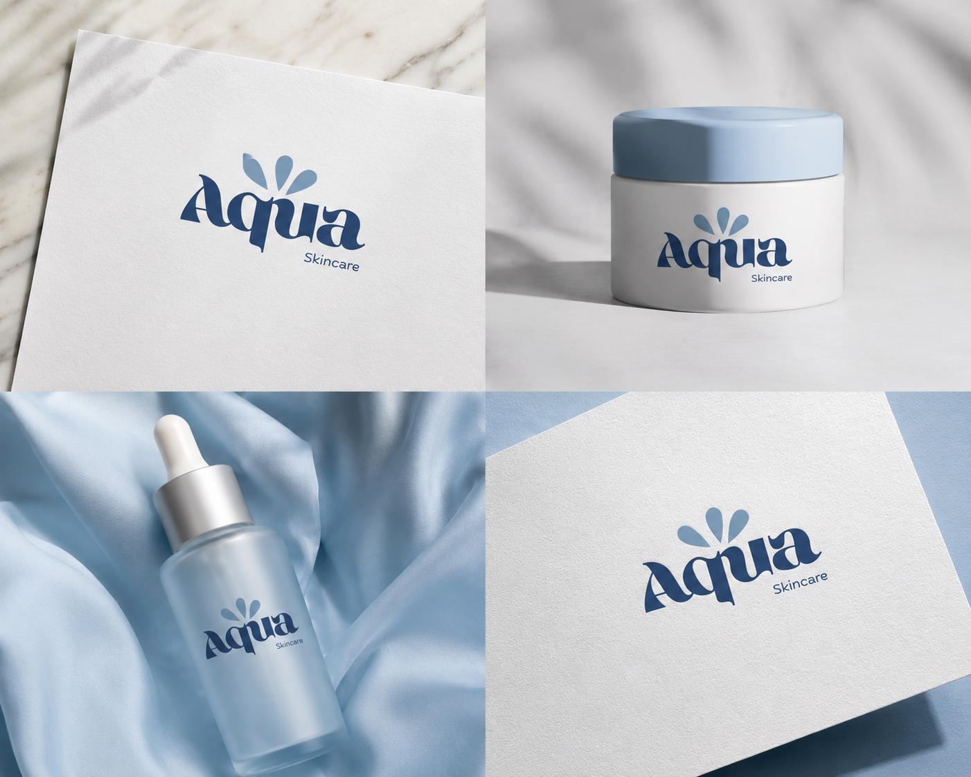 Aqua Skincare Brand Identity Kit | Canva Business Template for Small ...