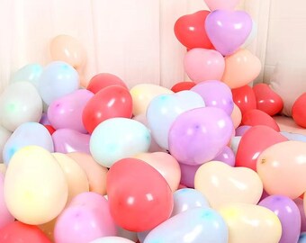 12" macaron hart latex ballonnen - bruiloft gangpad decor & kinder babyshower - 20/50st hartvormige globos - pastel bruiloft feestartikelen