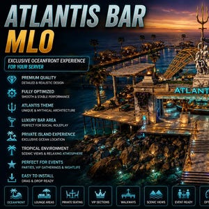 Atlantis Bar Mlo | Fivem Roleplay Server Asset (Optimized)