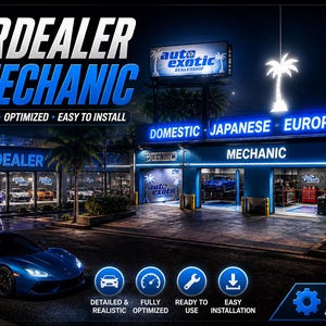 Cardealer mechanic| Fivem mlo | Mlo | Optimized| Roleplay | High quality|