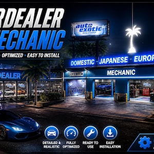 Cardealer Mechanic| Fivem mlo | Mlo | Optimized| Roleplay | High quality|