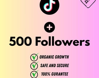500 TikTok Followers Growth | Organic audience | For Content Creator | No Auto-Followers