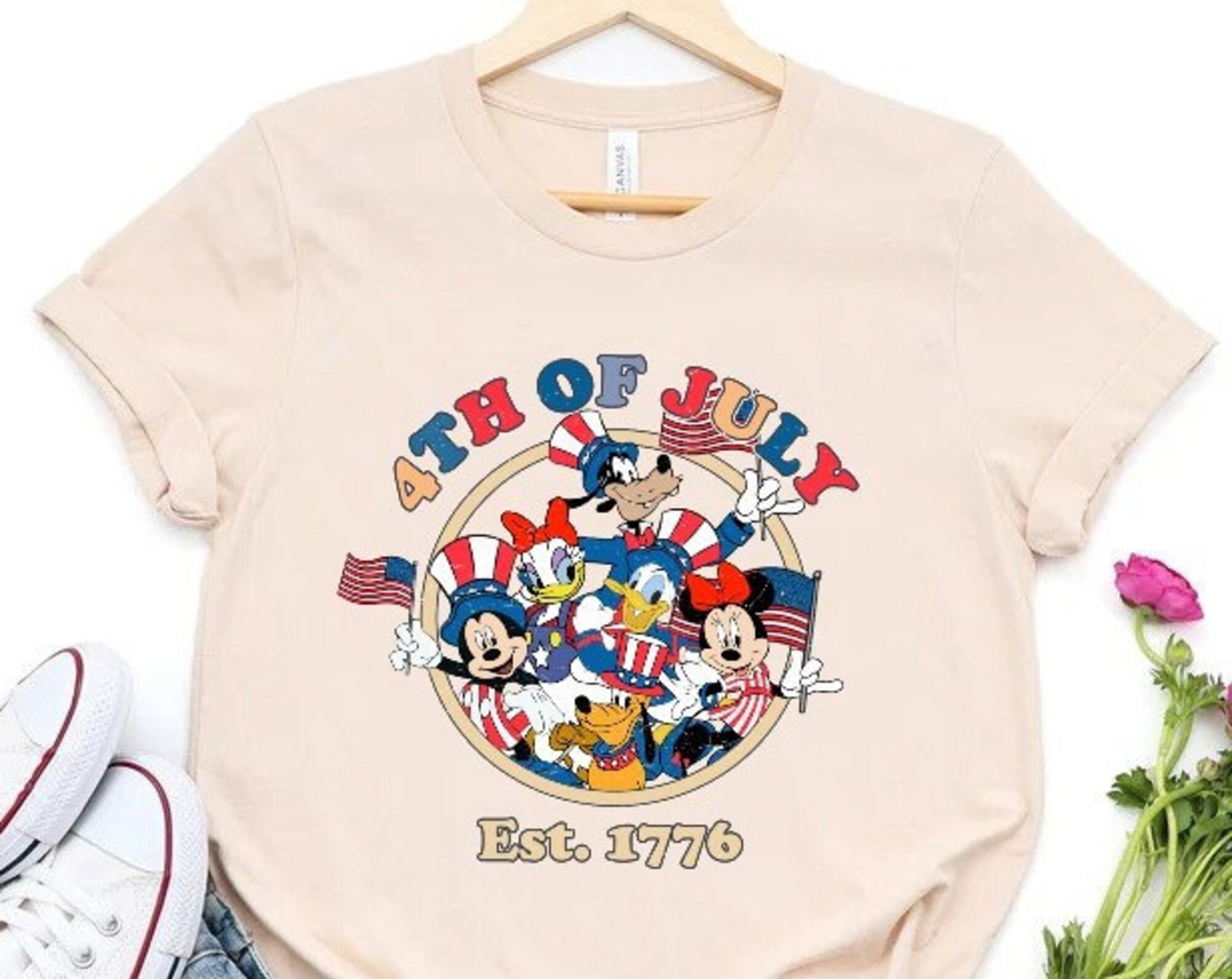 Discover Disney 4th of July Shirt, Mickey and Friends T Shirt