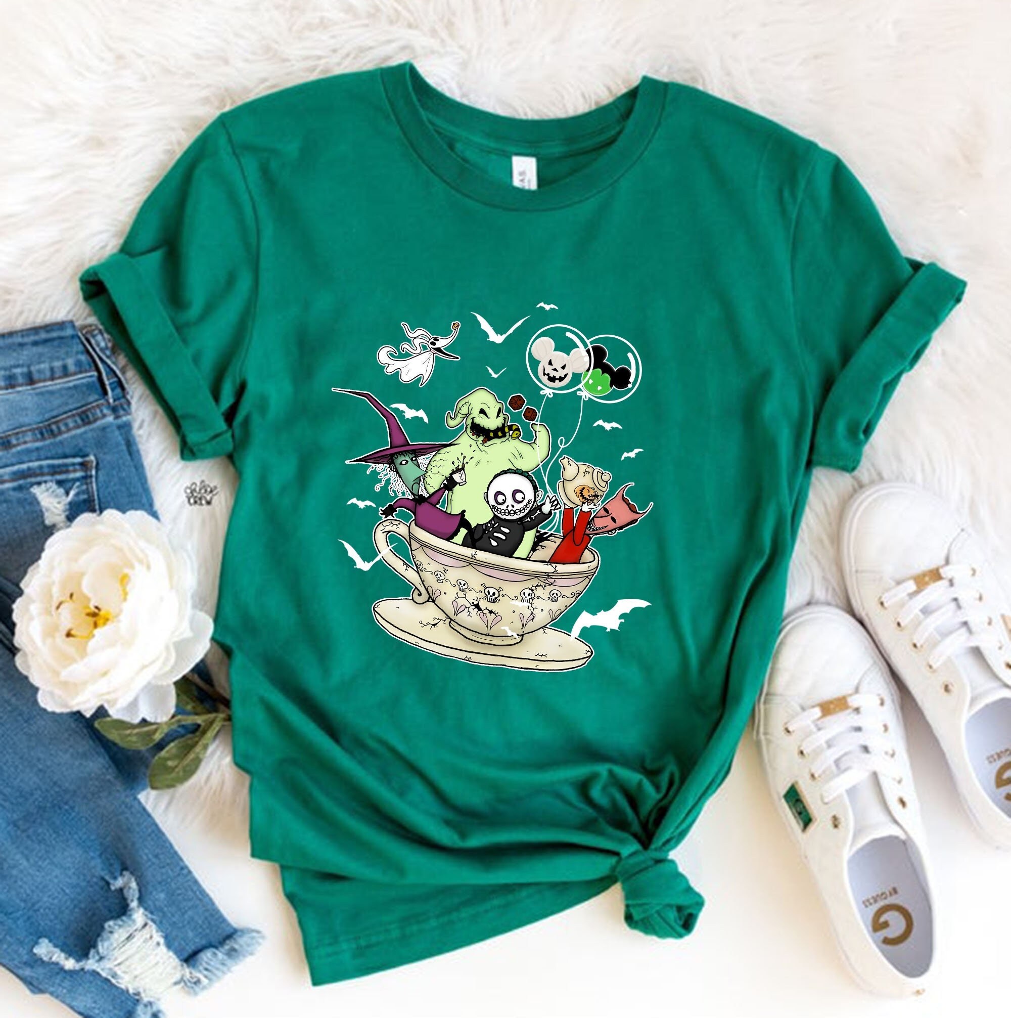 Discover Jack And Sally Oogie Boogie Shirt, Disney Halloween Balloon T-shirt