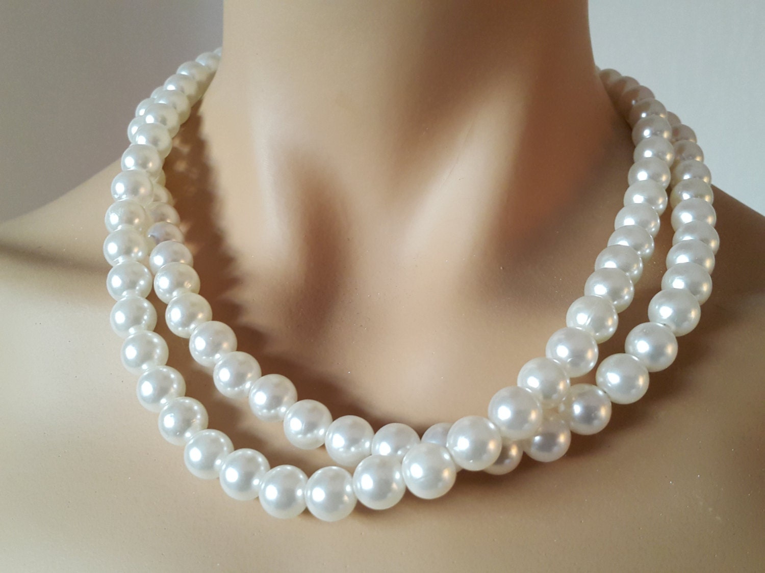 Pearl Necklace Wedding Necklace Bridal Jewelry with | Etsy