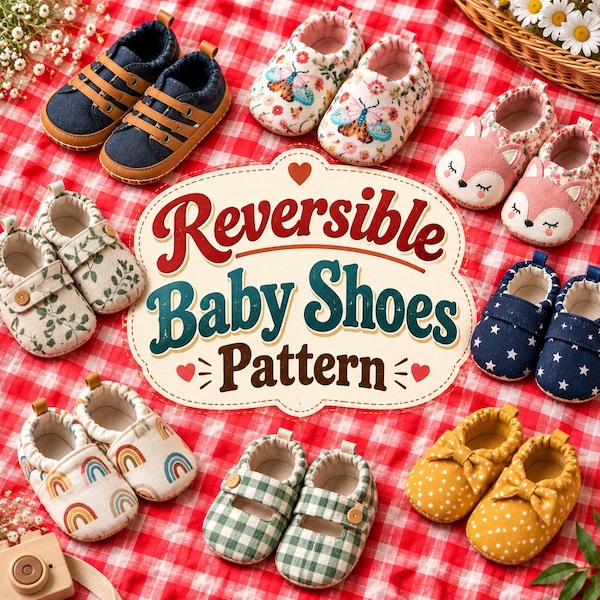 Diy Cloth Boot Patterns Baby Sewn Shoes - Etsy UK