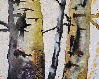 Aspen From Conboy #2 Original Ink Painting
