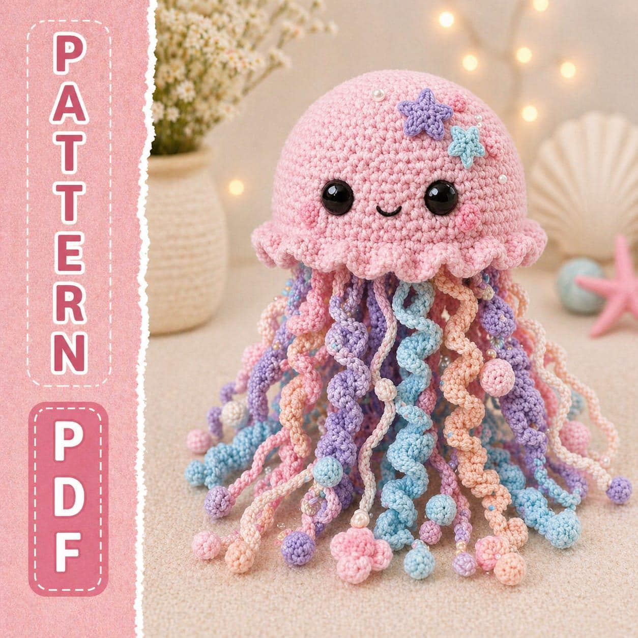 38 Crochet Kawaii Patterns with Keychains, Amigurumi, Hats, and Coasters 29 Crochet Jellyfish Pattern Amigurumi Plush Tutorial