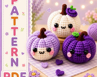 Pumpkin Pals Crochet Pattern, Halloween Amigurumi PDF Tutorial, Fall Decor (Digital Download)