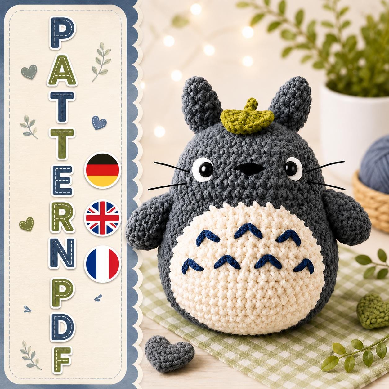 30 Totoro Crochet Patterns for Amigurumi, Gifts, and Home Decor 11 Totoro Forest Spirit Plush Tutorial