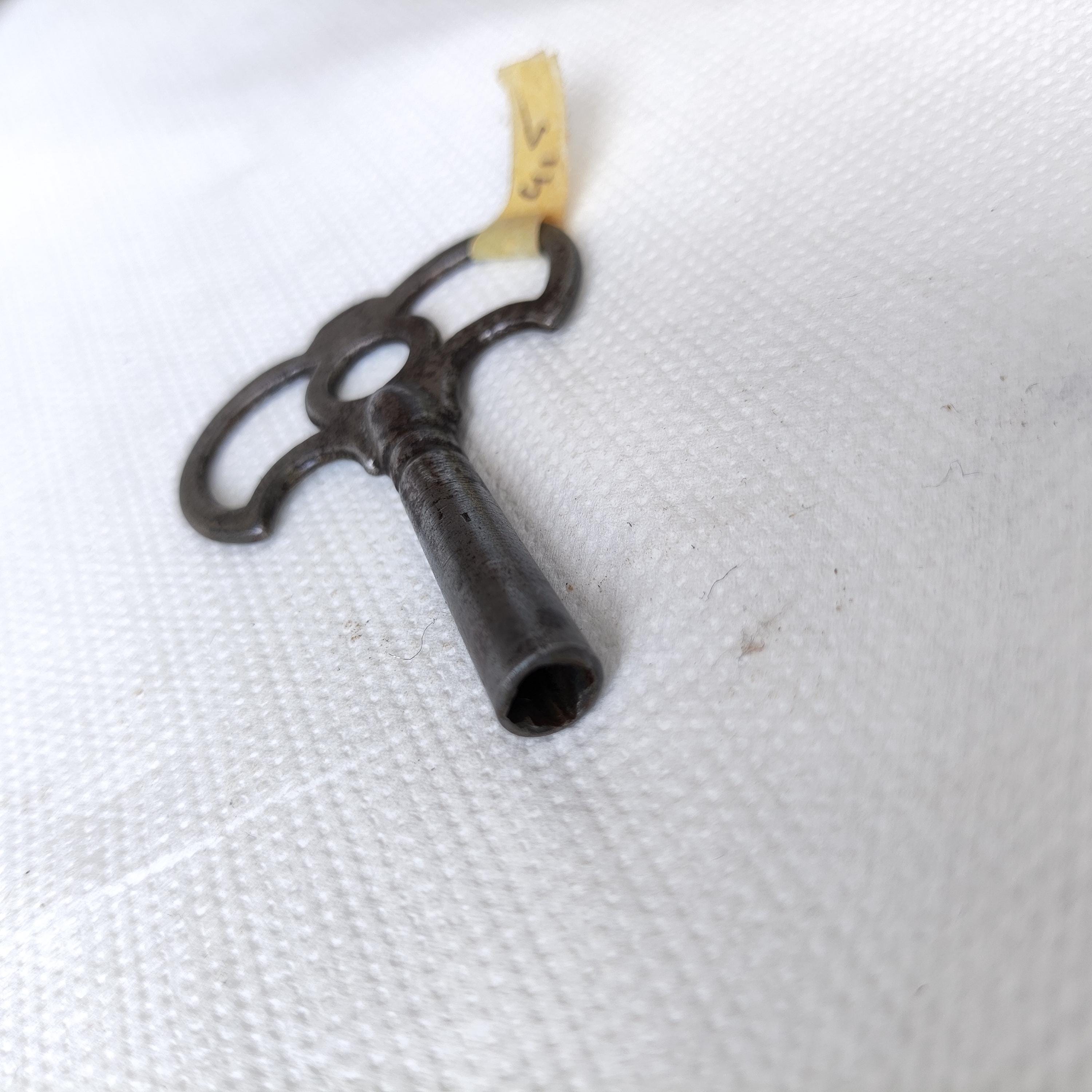 Antique 19th Century French Clock Key, Ornate Dentelle Trefoil Bow ...