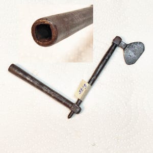 Morbier Clock Key 5.75  6.0 mm  Antique Wrought Iron Clock Crank Key 18th / 19th Century Comtoise