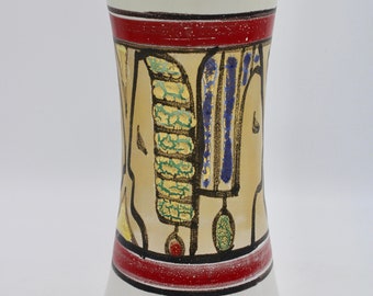 Jarrón de cerámica italiana de mediados de siglo