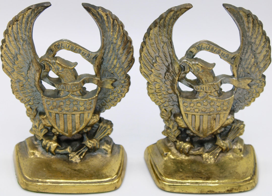 Vintage Federal Eagle Bookends a Pair Etsy