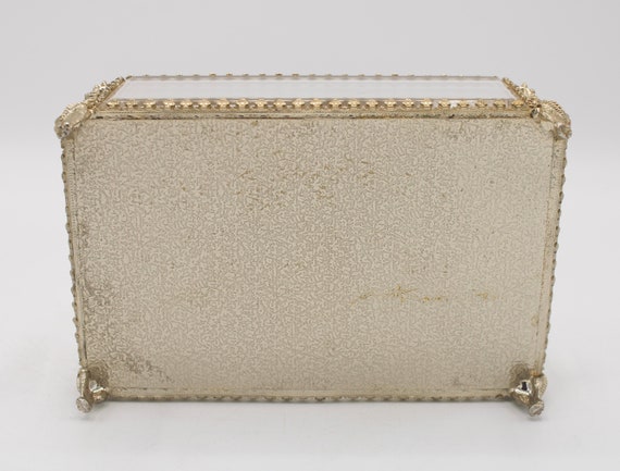 Mid 20th Century French Beveled Glass Jewelry Box - image 5