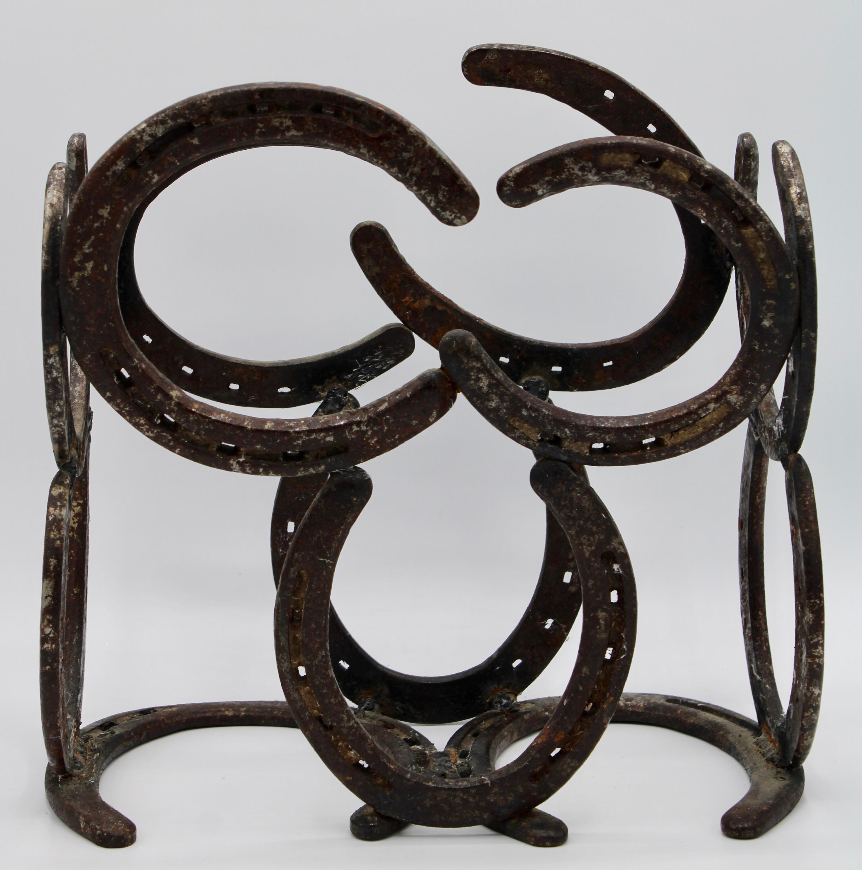 Vintage Equestrian Metal Horse Shoe Box / Wine Rack Etsy